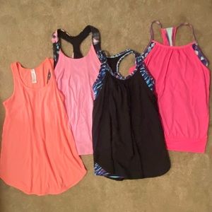 🔥Lot of Ivivva girls built in bra tanks, size 10 12, like NEW